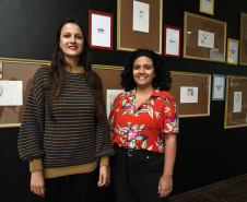 "Voz", exposição no Centro Juvenil de Artes Plásticas(CJAP).Curitiba, 08 de abril de 2019.Foto: Kraw Penas