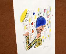 "Voz", exposição no Centro Juvenil de Artes Plásticas(CJAP).Curitiba, 08 de abril de 2019.Foto: Kraw Penas