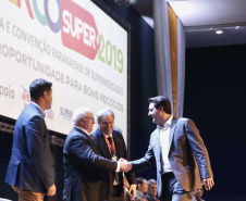 Governador Carlos Massa Ratinho Júnior abre a Mercosuper 2019 -  38ª Feira e Convenção Paranaense de Supermercados  -  Pinhais, 09/04/2019  -  Foto: Gilson Abreu/ANPr
