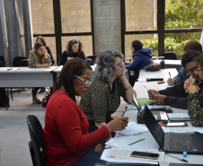 Representantes do Conselho Estadual de Segurança Alimentar e Nutricional (Consea/PR) reuniram-se nos dias 8 e 9 de abril para debater o desenvolvimento de políticas públicas para o setor e o modelo da Conferência Estadual de Segurança Alimentar e Nutricional 2019, agendada para os dias 4 e 5 de agosto.  -  Curitiba, 10/04/2019  -  Foto: Divulgação SESA