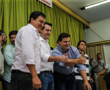 O governador Carlos Massa Ratinho Junior  assina ordem de serviço para construção de Escola em Mauá da Serra nesta quarta-feira (10).  Mauá da Serra, 10/04/2019 -  Foto: Geraldo Bubniak/ANPr