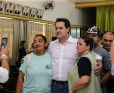 O governador Carlos Massa Ratinho Junior  assina ordem de serviço para construção de Escola em Mauá da Serra nesta quarta-feira (10).  Londrina, 10/04/2019 -  Foto: Geraldo Bubniak/ANPr