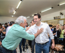 O governador Carlos Massa Ratinho Junior  assina ordem de serviço para construção de Escola em Mauá da Serra nesta quarta-feira (10).  Mauá da Serra, 10/04/2019 -  Foto: Geraldo Bubniak/ANPr