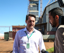 O governador Carlos Massa Ratinho Junior  visita a SL Alimentos em Mauá da Serra nesta quarta-feira (10).  Londrina, 10/04/2019 -  Foto: Geraldo Bubniak/ANPr