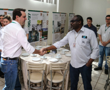 O governador Carlos Massa Ratinho Junior  visita a SL Alimentos em Mauá da Serra nesta quarta-feira (10).  Londrina, 10/04/2019 -  Foto: Geraldo Bubniak/ANPr