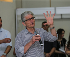 O governador Carlos Massa Ratinho Junior  participa da Expolondrina nesta quarta-feira (10). Na foto, o secretário da Agricultura e Abastecimento, Norberto Ortigara.  -   Londrina, 10/04/2019 -  Foto: Geraldo Bubniak/ANPr