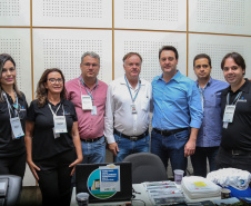O governador Carlos Massa Ratinho Junior  participa de coletiva na Expolondrina nesta quarta-feira (10).  Londrina, 10/04/2019 -  Foto: Geraldo Bubniak/ANPr