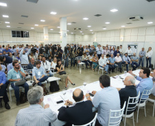 O governador Carlos Massa Ratinho Junior  participa de coletiva na Expolondrina nesta quarta-feira (10).  Londrina, 10/04/2019 -  Foto: Rodrigo Félix Leal/ANPr