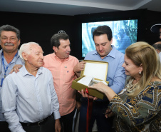 O governador Carlos Massa Ratinho Junior  participa de coletiva na Expolondrina nesta quarta-feira (10).  Londrina, 10/04/2019 -  Foto: Rodrigo Félix Leal/ANPr