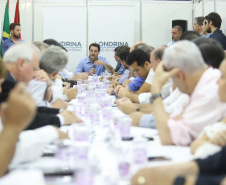 Governador Carlos Massa Ratinho Junior durante reunião com a equipe de governo. Londrina 11/04/2019. Foto: Rodrigo Felix Leal/ANPr