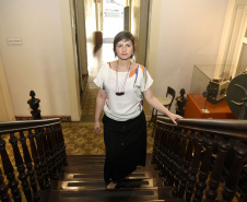 Cristiane Senn, diretora do Museu da Imagem e do Som do Paraná(MIS).

Foto: Kraw Penas/SEEC