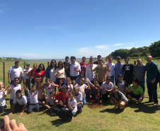 A Secretaria do Desenvolvimento Sustentável e Turismo promoveu nesta semana diversas ações em Londrina, Sertaneja e Centenário do Sul. Houve o plantio de árvores e soltura de peixes, além da Tenda da Sustentabilidade com exposição didática para as crianças e distribuição de materiais de educação ambiental. As ações fazem parte do Programa Educação Ambiental para Bacias Hidrográficas.  -  Londrina, 11/-4/2019  -  Foto: Dênis Ferreira Netto/SEDEST