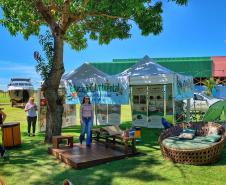 A Secretaria do Desenvolvimento Sustentável e Turismo promoveu nesta semana diversas ações em Londrina, Sertaneja e Centenário do Sul. Houve o plantio de árvores e soltura de peixes, além da Tenda da Sustentabilidade com exposição didática para as crianças e distribuição de materiais de educação ambiental. As ações fazem parte do Programa Educação Ambiental para Bacias Hidrográficas.  -  Londrina, 11/-4/2019  -  Foto: Dênis Ferreira Netto/SEDEST
