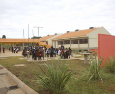 Governador Carlos Massa Ratinho Júnior inaugura em Guarapuava a nova sede do Colégio Estadual Leni Marlene Jacob  -  Guarapuava, 04/04/2019  -  Foto: Jaelson Lucas/ANPr