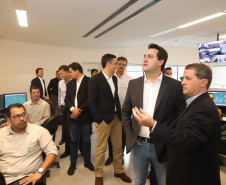 Governador Carlos Massa Ratinho Júnior visita a fábrica da Klabin em Ortigueira, na assinatura de convênio com a empresa e a prefeitura do município para a construção da Escola Técnica de Operação Florestal e Agrícola.  -  Ortigueira, 16/04/2019  -  Foto: Rodrigo Félix Leal/ANPr
