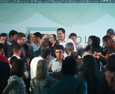 Governador Carlos Massa Ratinho Júnior visita a fábrica da Klabin em Ortigueira, na assinatura de convênio com a empresa e a prefeitura do município para a construção da Escola Técnica de Operação Florestal e Agrícola. - Ortigueira, 16/04/2019 - Foto: Jaelson Lucas/ANPr