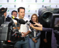 Governador Carlos Massa Ratinho Júnior visita a fábrica da Klabin em Ortigueira, na assinatura de convênio com a empresa e a prefeitura do município para a construção da Escola Técnica de Operação Florestal e Agrícola. - Ortigueira, 16/04/2019 - Foto: Jaelson Lucas/ANPr