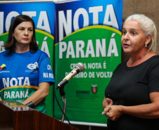 O Governo do Estado entrega os três principais prêmios do sorteio de Abril do programa Nota Paraná, de R$ 20 mil, R$ 30 mil e R$ 50 mil. A solenidade de premiação acontece na Secretaria de Estado da Fazenda, em Curitiba nesta quarta-feira (17).   Curitiba, 17/04/2019 -  Foto: Geraldo Bubniak/ANPr