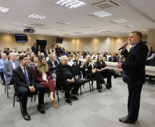 O governador em exercício Darci Piana participa da homenagem a ex-primeira dama do Paraná, Fani Lerner.Curitiba, 23-04-19.Foto: Arnaldo Alves / ANPr.