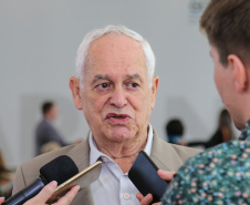 O governador em exercício Darci Piana participa da Posse  dos novos representantes da sociedade civil para a gestão 2019/2021 do O Conselho Estadual do Idoso (CEDI) do Paraná   no Salão de Atos do Palácio Iguaçu,  nesta quarta-feira (24).   Curitiba, 24/04/2019 -  Foto: Geraldo Bubniak/ANPr