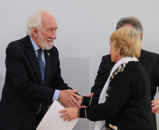 O governador em exercício Darci Piana participa da Posse  dos novos representantes da sociedade civil para a gestão 2019/2021 do O Conselho Estadual do Idoso (CEDI) do Paraná   no Salão de Atos do Palácio Iguaçu,  nesta quarta-feira (24).   Curitiba, 24/04/2019 -  Foto: Geraldo Bubniak/ANPr