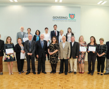 O governador em exercício Darci Piana participa da Posse  dos novos representantes da sociedade civil para a gestão 2019/2021 do O Conselho Estadual do Idoso (CEDI) do Paraná   no Salão de Atos do Palácio Iguaçu,  nesta quarta-feira (24).   Curitiba, 24/04/2019 -  Foto: Geraldo Bubniak/ANPr