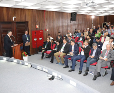 O Instituto de Tecnologia do Paraná (Tecpar) sedia nesta quarta (24) e quinta-feira (25) ciclo de debates sobre as oportunidades, desafios e rumos da mobilidade elétrica no Brasil. Cerca de 200 pessoas participam do Fórum Internacional de Carros, Veículos Elétricos e Mobilidade Urbana (Fórum CVE), que acontece na sede do instituto, em Curitiba.  -  Curitiba, 24/04/2019  -  Foto: Divulgação Tecpar