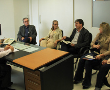 O secretário estadual do Desenvolvimento Urbano, João Carlos Ortega, recebeu nesta quarta-feira (24) mais de uma dezena de prefeitos que apresentaram listas de prioridades às suas respectivas populações.  -  Curitiba, 24/04/2019  -  Foto: Divulgação SEDU