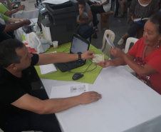 A quinta edição da feira de serviços Paraná Cidadão em 2019 aconteceu em Mandirituba com 7,6 mil atendimentos registrados. Cerca de 5 mil pessoas que passaram pelo evento, encerrado nesta sexta-feira (26), tiveram acesso a diversos serviços gratuitos disponibilizados em um único local.  Mandirituba, 26/04/2019   -  Foto: Divulgação SEJUF