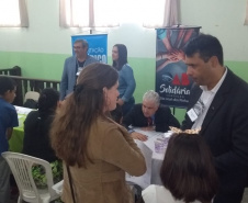 A quinta edição da feira de serviços Paraná Cidadão em 2019 aconteceu em Mandirituba com 7,6 mil atendimentos registrados. Cerca de 5 mil pessoas que passaram pelo evento, encerrado nesta sexta-feira (26), tiveram acesso a diversos serviços gratuitos disponibilizados em um único local.  Mandirituba, 26/04/2019   -  Foto: Divulgação SEJUF