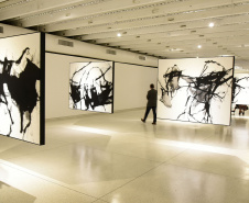 Aberturas das exposições ?O que é original?? do artista Marcelo Conrado e "Mestre de Obras" de Ivens Machado no Museu Oscar Niemeyer (MON).Curitiba, 11 de abril de 2019.Foto: Kraw Penas/SEEC