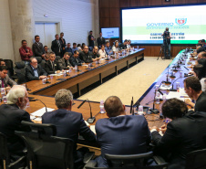 O vice governador Darci Piana participa de reunião com representantes dos servidores publicos  no Palácio Iguaçu,  nesta segunda-feira (29).   Curitiba, 24/04/2019 -  Foto: Geraldo Bubniak/ANPr