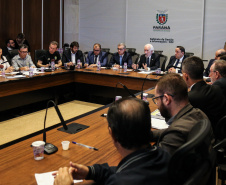 O vice governador Darci Piana participa de reunião com representantes dos servidores publicos  no Palácio Iguaçu,  nesta segunda-feira (29).   Curitiba, 24/04/2019 -  Foto: Geraldo Bubniak/ANPr