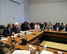 O vice governador Darci Piana participa de reunião com representantes dos servidores publicos  no Palácio Iguaçu,  nesta segunda-feira (29).   Curitiba, 24/04/2019 -  Foto: Geraldo Bubniak/ANPr