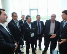 Governador Carlos Massa Ratinho Junior recebe o ministro do Meio Ambiente, Ricardo Salles  -  Curitiba, 30/04/2019  -  Foto: Rodrigo Félix Leal/ANPr