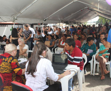A Secretaria da Justiça, Família e Trabalho registrou mais de 2 mil atendimentos no evento em comemoração a duas importantes datas: o Dia Nacional da Mulher (30 de abril) e o Dia do Trabalho (1º de maio).  -  Curitiba, 30/04/2019  -  Foto: Divulgação SEJUF