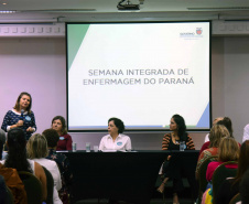 Começou nesta quinta-feira (2), em Curitiba, a Semana Integrada de Enfermagem do Paraná 2019. No dia 12 de maio é comemorado do Dia Internacional da Enfermagem e o objetivo do evento é promover o debate sobre a contribuição dos profissionais da área. Foto:SESA