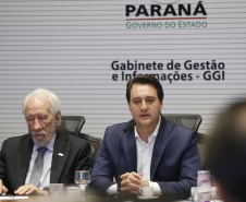 Governador Carlos Massa Ratinho Júnior durante reunião com a equipe de governo.Curitiba, 07-05-19.Foto: Arnaldo Alves / ANPr.