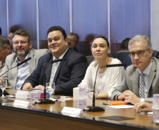 Governador Carlos Massa Ratinho Júnior durante reunião com a equipe de governo.Curitiba, 07-05-19.Foto: Arnaldo Alves / ANPr.