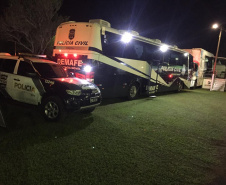 A Polícia Civil do Paraná (PCPR) irá oferecer, entre os dias 9 e 19 de maio, dentro da área da Expoingá, serviços de delegacia móvel e experiência de tiro em estande para os visitantes.Foto: Divulgação/PCPR