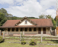 Cave Colinas de Pedra, em Piraquara. Antiga estação de Roça Nova, hoje funciona o restaurante da Cave.Piraquara, 30-04-19.Foto: Arnaldo Alves / ANPr.