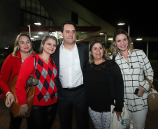 O governador Carlos Massa Ratinho Junior participa da abertura do XXXV Congresso Estadual de Secretários Municipais de Saúde do Paraná, no Centro Universitário da Fundação Assis Gurgacz (FAG)  em Cascavel nesta quinta-feira (23).   Cascavel, 23/05/2019 -  Foto: Rodrigo Félix Leal/ANPr