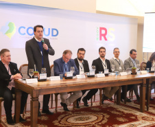 Governador Carlos Massa Ratinho Júnior participa em Gramado, na Serra Gaúcha, da reunião entre governadores, vice-governadores e secretários dos sete Estados que integram o Consórcio de Integração Sul e Sudeste (Cosud) - Gramado, RS, 25/05/2019 - Foto: Rodrigo Félix Leal/ANPr