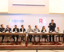 Governador Carlos Massa Ratinho Júnior participa em Gramado, na Serra Gaúcha, da reunião entre governadores, vice-governadores e secretários dos sete Estados que integram o Consórcio de Integração Sul e Sudeste (Cosud) - Gramado, RS, 25/05/2019 - Foto: Rodrigo Félix Leal/ANPr