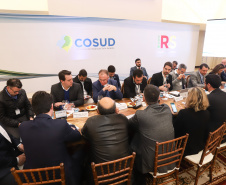 Governador Carlos Massa Ratinho Júnior participa em Gramado, na Serra Gaúcha, da reunião entre governadores, vice-governadores e secretários dos sete Estados que integram o Consórcio de Integração Sul e Sudeste (Cosud) - Gramado, RS, 25/05/2019 - Foto: Rodrigo Félix Leal/ANPr