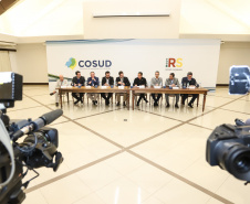 Governador Carlos Massa Ratinho Júnior participa em Gramado, na Serra Gaúcha, da reunião entre governadores, vice-governadores e secretários dos sete Estados que integram o Consórcio de Integração Sul e Sudeste (Cosud) - Gramado, RS, 25/05/2019 - Foto: Rodrigo Félix Leal/ANPr