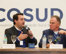 Governador Carlos Massa Ratinho Júnior participa em Gramado, na Serra Gaúcha, da reunião entre governadores, vice-governadores e secretários dos sete Estados que integram o Consórcio de Integração Sul e Sudeste (Cosud) - Gramado, RS, 25/05/2019 - Foto: Rodrigo Félix Leal/ANPr