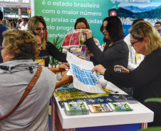 O Governo do Paraná apresentou as atrações turísticas do Estado durante a tradicional Feira BNT Mercosul, realizada neste final de semana. A edição de 2019 comemorou os 25 anos do evento e foi realizada em Itajaí (SC), com programação também em Balneário Camboriú e no Beto Carrero World.  -  Itajaí (SC), 26/05/2019  -  Foto:  Divulgação Paraná Turismo