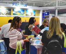 O Governo do Paraná apresentou as atrações turísticas do Estado durante a tradicional Feira BNT Mercosul, realizada neste final de semana. A edição de 2019 comemorou os 25 anos do evento e foi realizada em Itajaí (SC), com programação também em Balneário Camboriú e no Beto Carrero World.  -  Itajaí (SC), 26/05/2019  -  Foto:  Divulgação Paraná Turismo