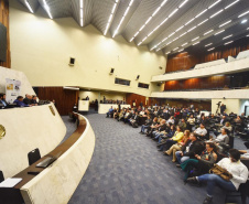 A Assembleia Legislativa homenageou nesta segunda-feira (27), em sessão solene, a Paraná Turismo, que completa 50 anos de serviços prestados ao Estado